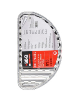 Aluminiowe tacki na grilla half 4szt 2