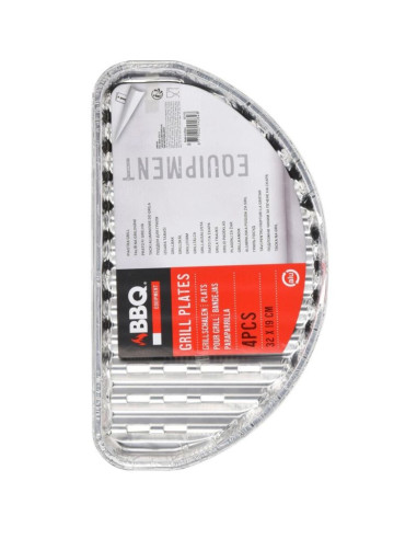 Aluminiowe tacki na grilla half 4szt