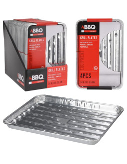 Aluminiowe tacki na grilla 34x23cm 4szt