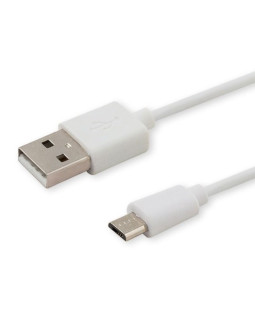 Kabel savio cl-123 (micro usb - usb 2.0   1m  kolor biały)