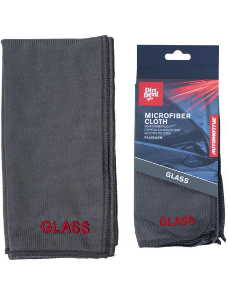 Ściereczka do czyszczenia microfibra glass szkło 40x40cm dirt devil szara