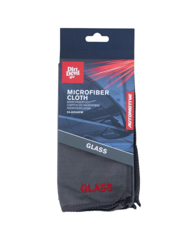 Ściereczka do czyszczenia microfibra glass szkło 40x40cm dirt devil szara