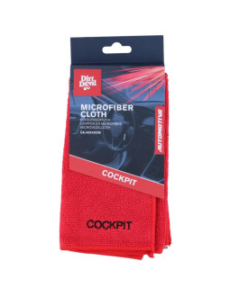Ściereczka do czyszczenia microfibra kokpit 40x40cm dirt devil czerwona 2