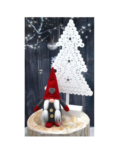 Skrzat dekoracyjny z serduszkiem 20cm girl