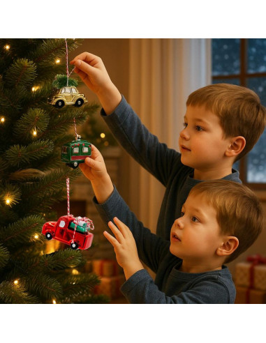 Ozdoba wisząca bombka przyczepa kempingowa zielony