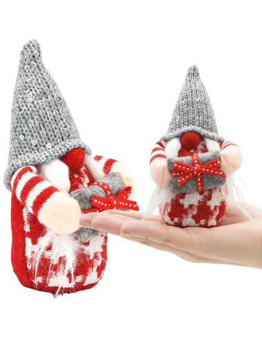 Skrzat gnom dekoracyjny 15cm szary girl