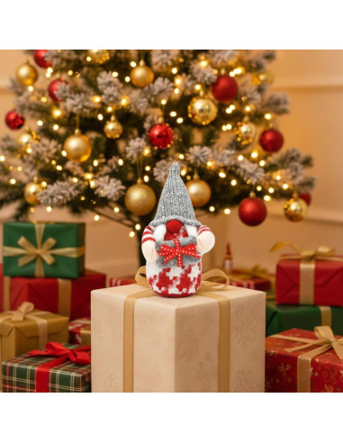 Skrzat gnom dekoracyjny 15cm szary girl