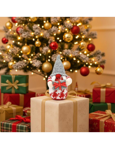 Skrzat gnom dekoracyjny 15cm szary girl