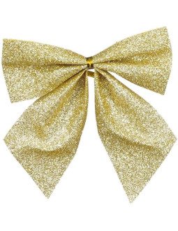 Kokarda dekoracyjna złota 10x12cm 6szt mica