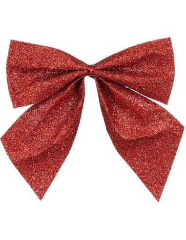 Kokarda dekoracyjna czerwona 10x12cm 6szt mica