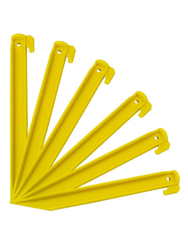 Śledzie do namiotu 22cm kpl. 6szt plastik enero camp