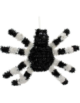 Figurka dekoracyjna pająk halloween biały 2