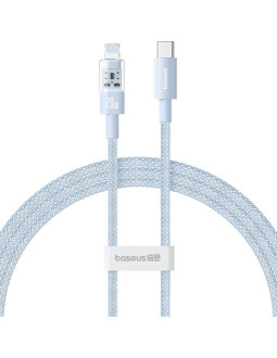 Kabel baseus gem usb c-ip 20w 1m (niebieski)