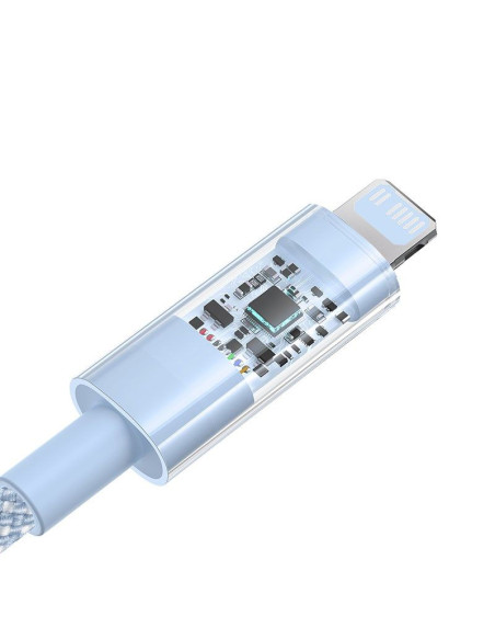 Kabel baseus gem usb c-ip 20w 1m (niebieski)