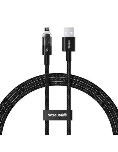 Kabel baseus gem typ usb typ a do ip 2.4a 1m (czarny)