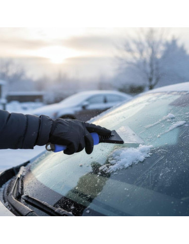 Skrobaczka do szyb 25cm dunlop niebieska