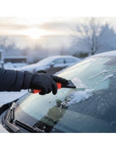 Skrobaczka do szyb 25cm dunlop czerwona