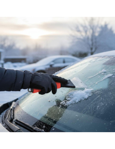 Skrobaczka do szyb 25cm dunlop czerwona