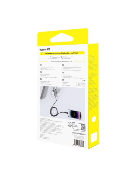 Kabel baseus dura 2.4a 2m (czerwono-czarny)