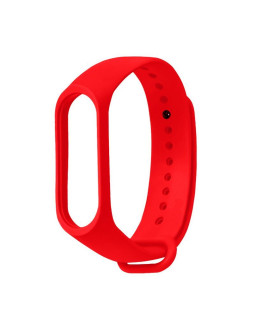 Pasek silikonowy do xiaomi 5/6 - czerwony