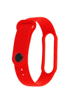 Pasek silikonowy do xiaomi 5/6 - czerwony 2