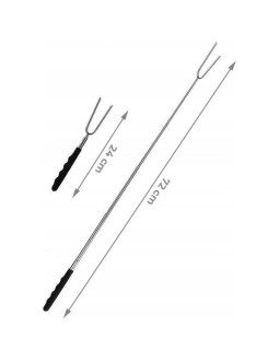 Widelec teleskopowy do grilla 24-72cm 2