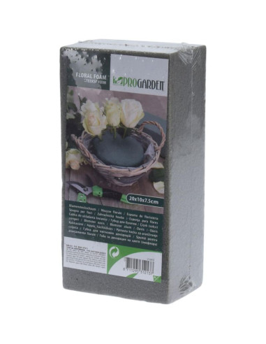 Gąbka florystyczna kostka 20x10x7cm sucha