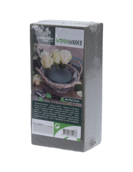 Gąbka florystyczna kostka 20x10x7cm sucha