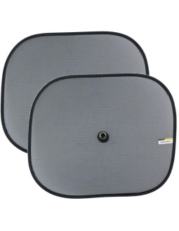 Osłona przeciwsłoneczna z przyssawką 2szt dunlop czarna