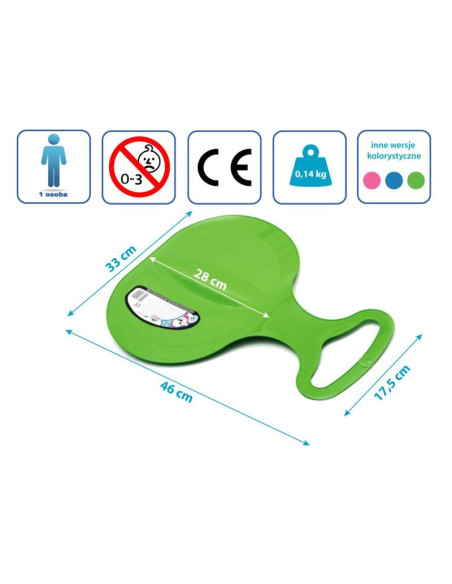 Ślizg jabłuszko zjazdowe apple zielone