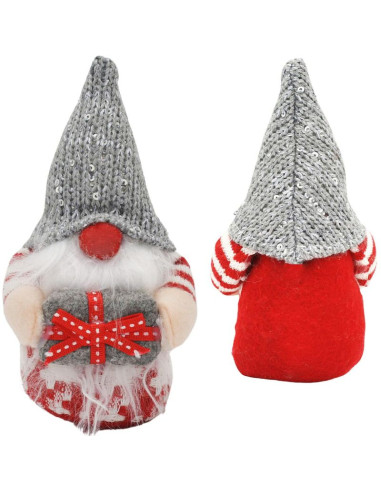 Skrzat gnom dekoracyjny 15cm szary boy