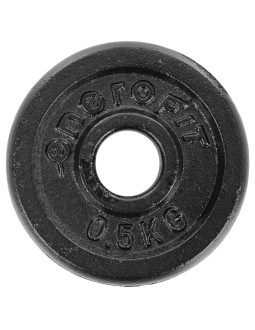 Obciążenie żeliwne czarne 0,5 kg enero fit fi26,5