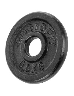 Obciążenie żeliwne czarne 0,5 kg enero fit fi26,5 2