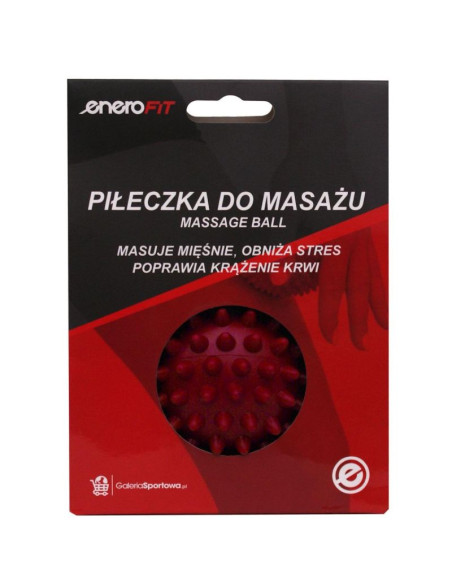 Piłeczka do masażu 7cm czerwona medium enero fit