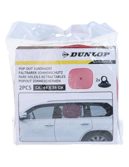 Osłona przeciwsłoneczna z przyssawką 2szt dunlop czerwona