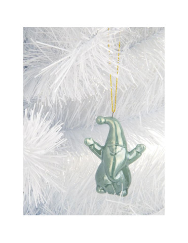 Mikołaj świąteczny ceramiczny bombka 7,8cm 1 szt