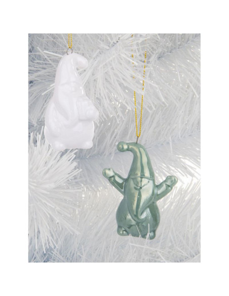 Mikołaj świąteczny ceramiczny bombka 7,8cm 1 szt