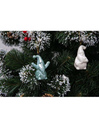 Mikołaj świąteczny ceramiczny bombka 7,8cm 1 szt