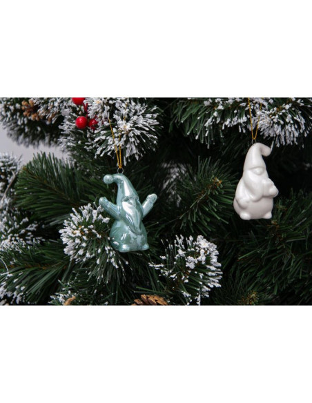 Mikołaj świąteczny ceramiczny bombka 7,8cm 1 szt