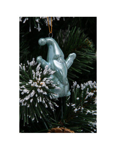 Mikołaj świąteczny ceramiczny bombka 7,8cm 1 szt