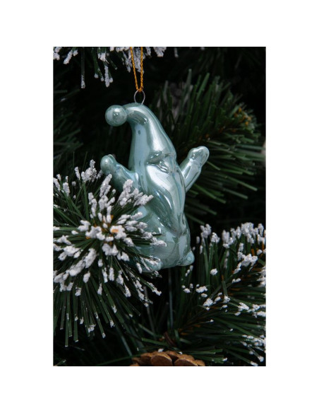 Mikołaj świąteczny ceramiczny bombka 7,8cm 1 szt