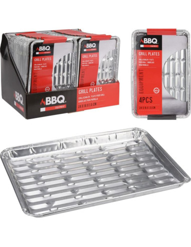 Aluminiowe tacki na grilla 24x16cm 4szt
