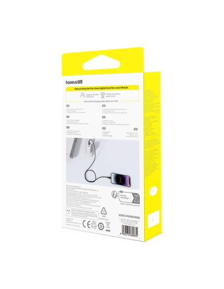 Kabel baseus dura typ c 20w 1m (szaro-czarny)