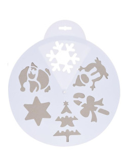 Szablon do sztucznego śniegu 30cm 6 wzorów