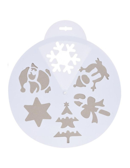 Szablon do sztucznego śniegu 30cm 6 wzorów