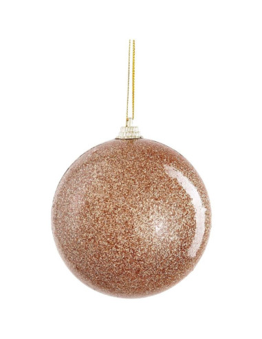 Bombka plastikowa bezpieczna 8cm mica złoty