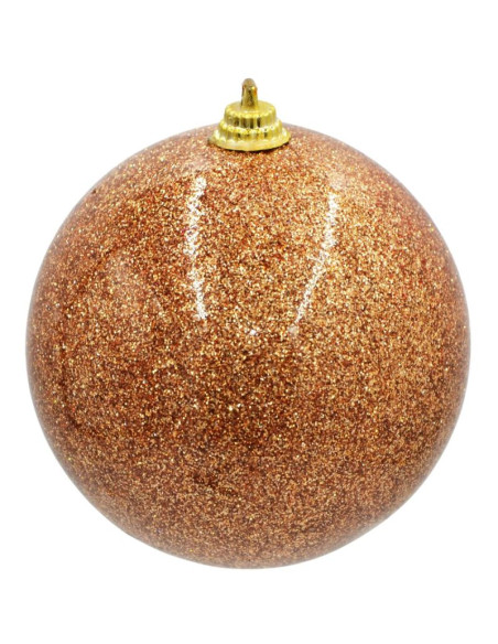 Bombka plastikowa bezpieczna 8cm mica złoty