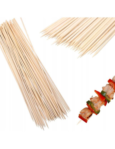 Szpikulec do szaszłyków dł 30cm 100szt bambus
