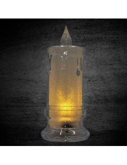 Świeca dekoracyjna 5x11cm zdobiona led 2