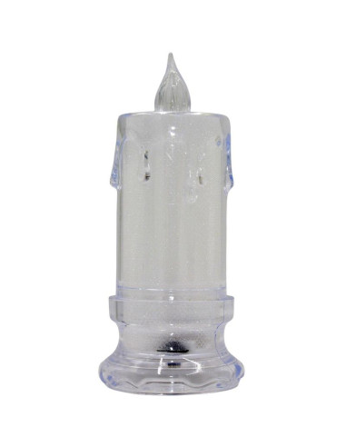 Świeca dekoracyjna 5x11cm zdobiona led